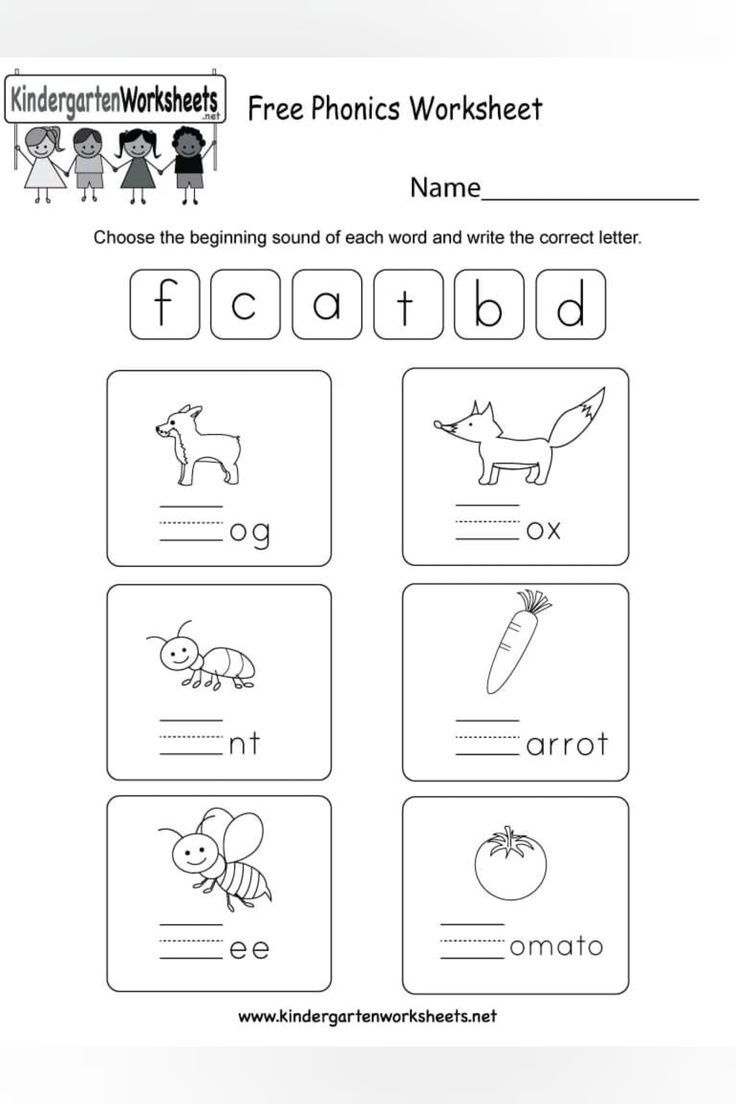 7 Kindergarten And Kindergarten Phonics Worksheets Ideas To Save with Free Phonics Printable Worksheets For Kindergarten