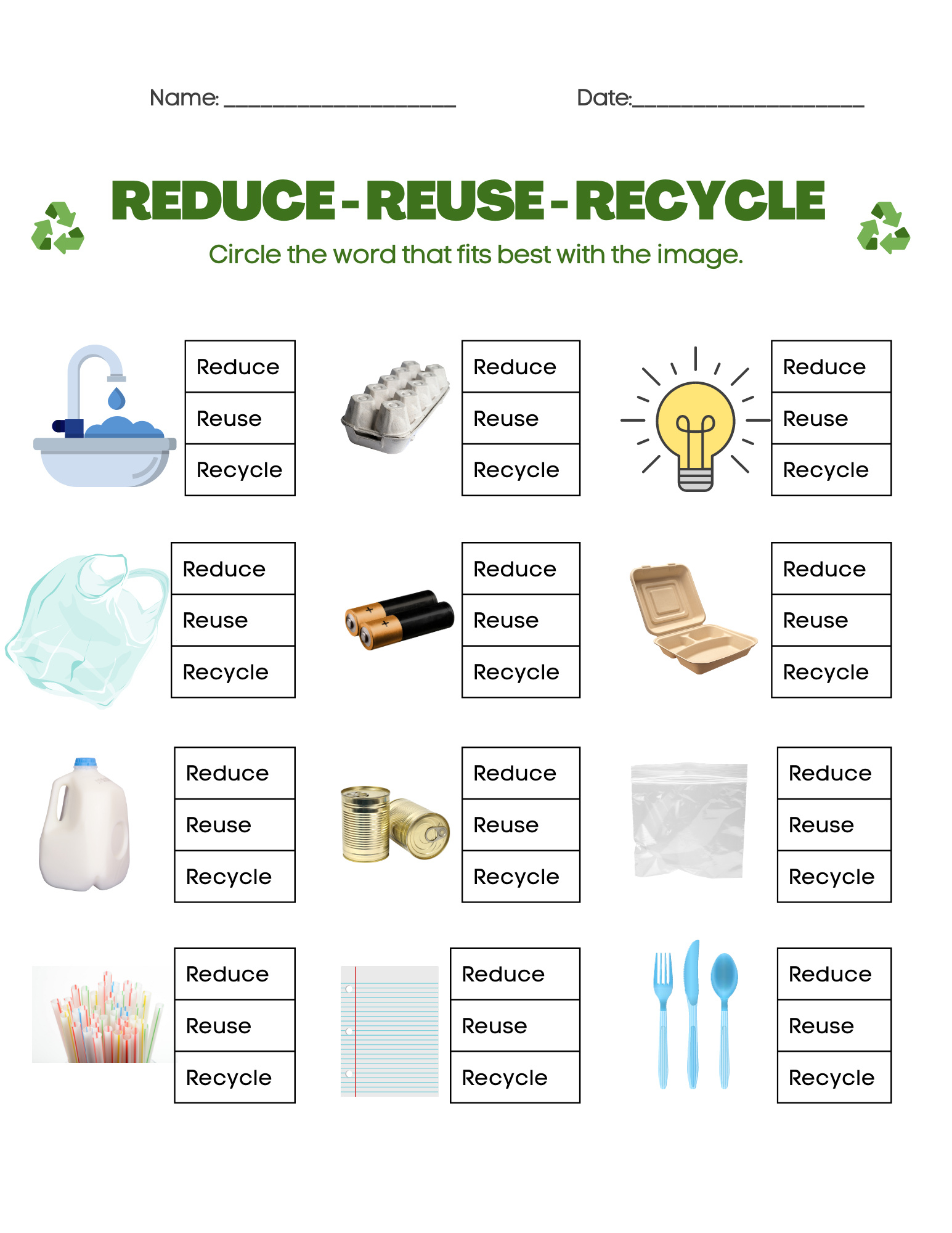 8 Fun Earth Day Free Worksheets And Printables For Kids throughout Free Printable Recycling Worksheets