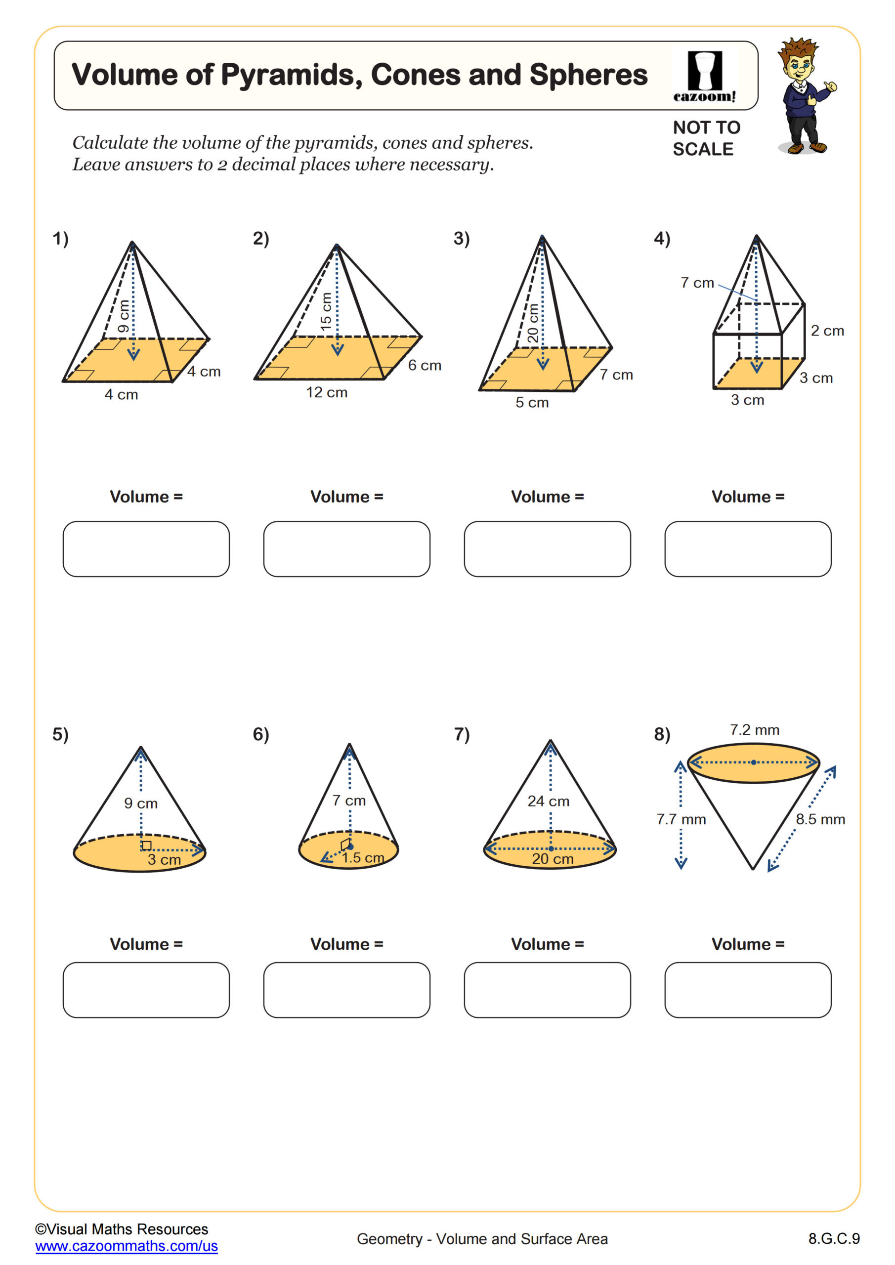 8Th Grade Math Worksheets | Printable Pdf Math Worksheets | Cazoom inside Free Printable 8th Grade Math Worksheets