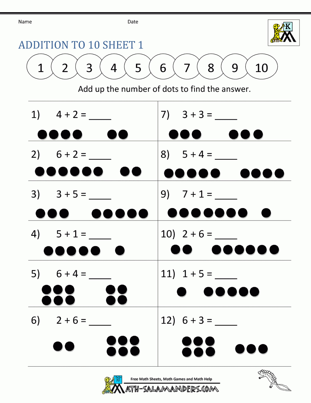 Addition And Subtraction Worksheets For Kindergarten within Free Printable Adding And Subtracting Worksheets