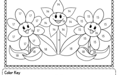 Addition Colornumber Worksheet For 1St Grade (Free Printable) with 2 Digit Addition Free Printable Coloring Worksheets