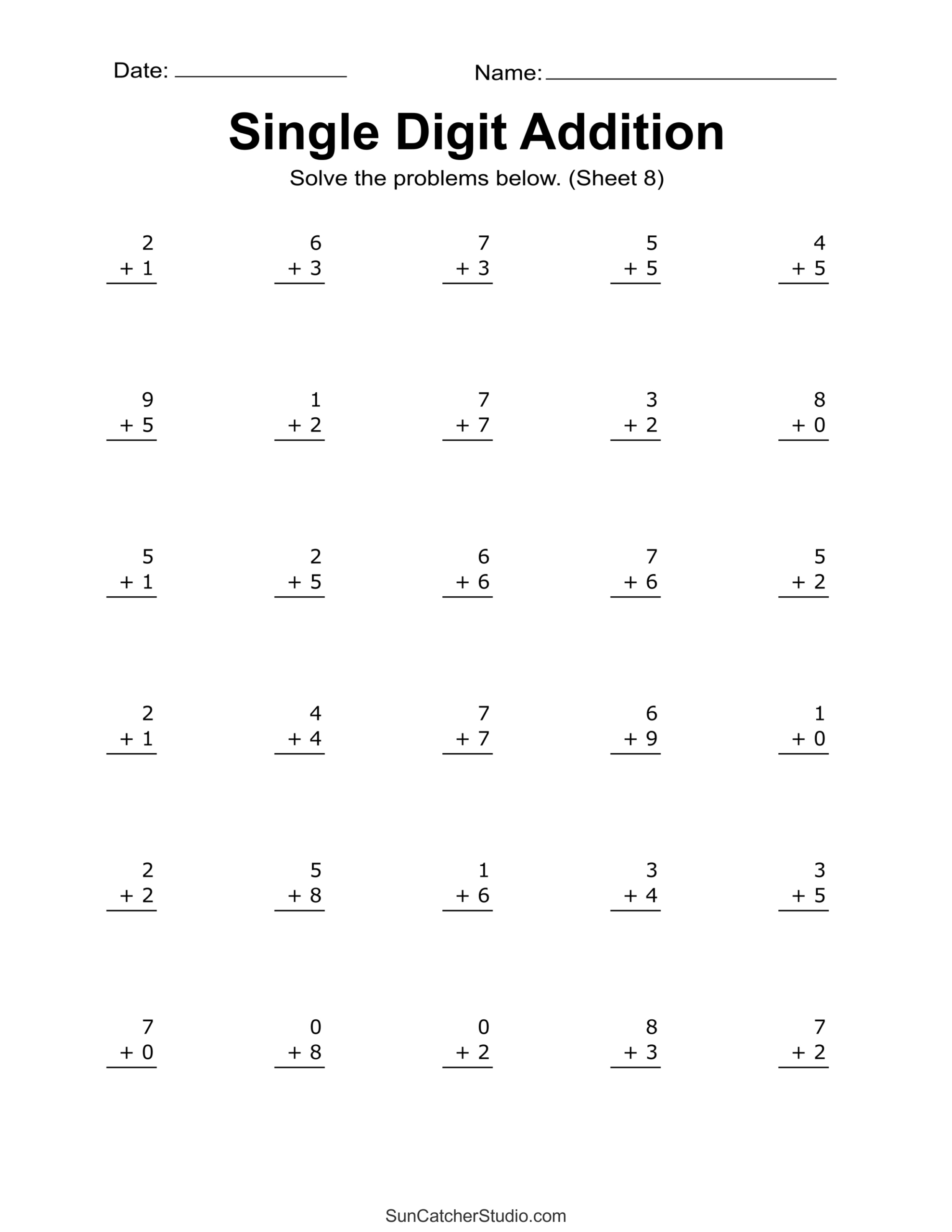 Math Worksheets For Free Printable | Printable Worksheets