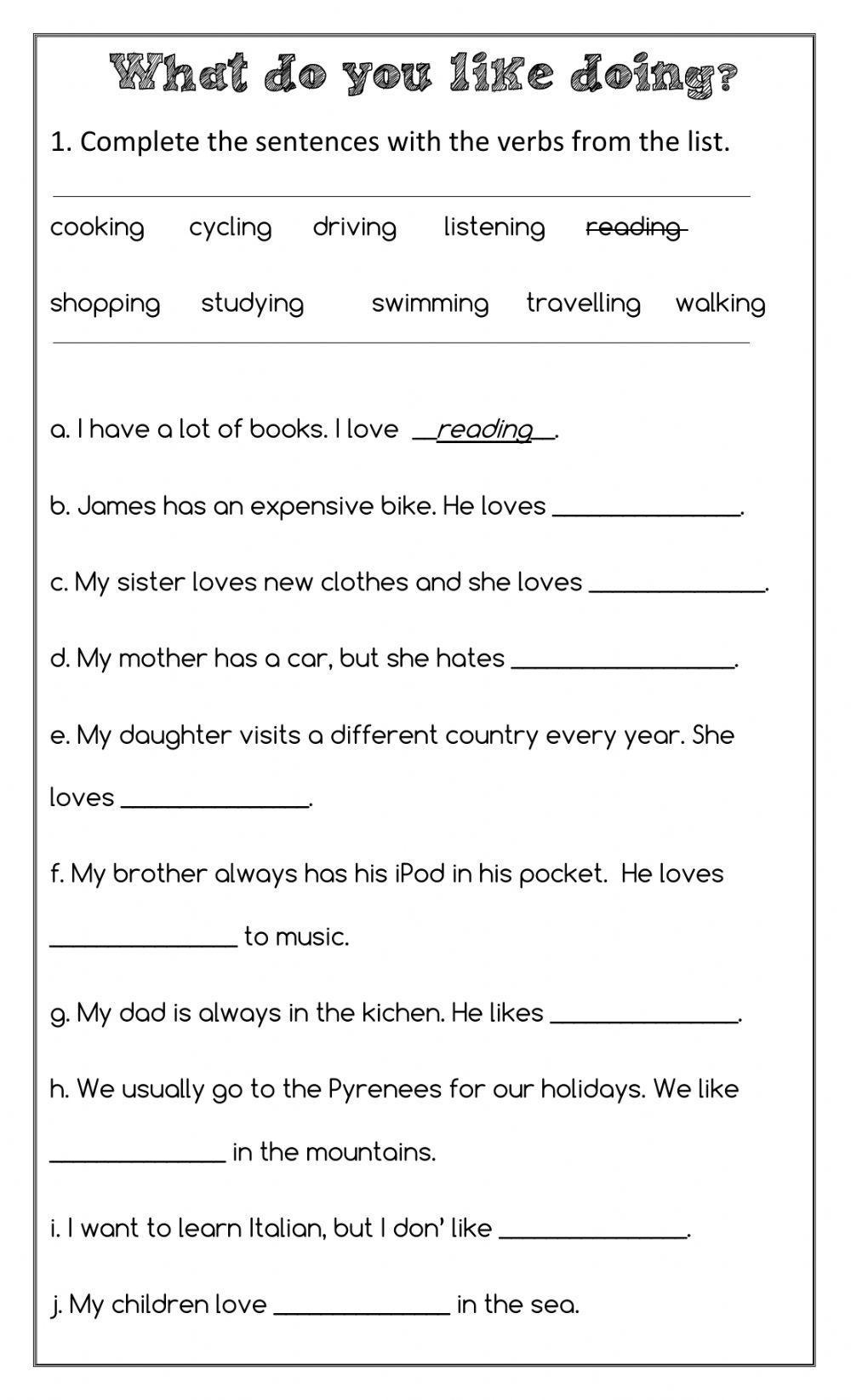 Adults Interactive Exercise For Adults | Live Worksheets within Free Printable Esl Worksheets For Adults