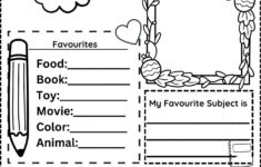 All About Me Worksheet Free inside All About Me Worksheets Printable Free