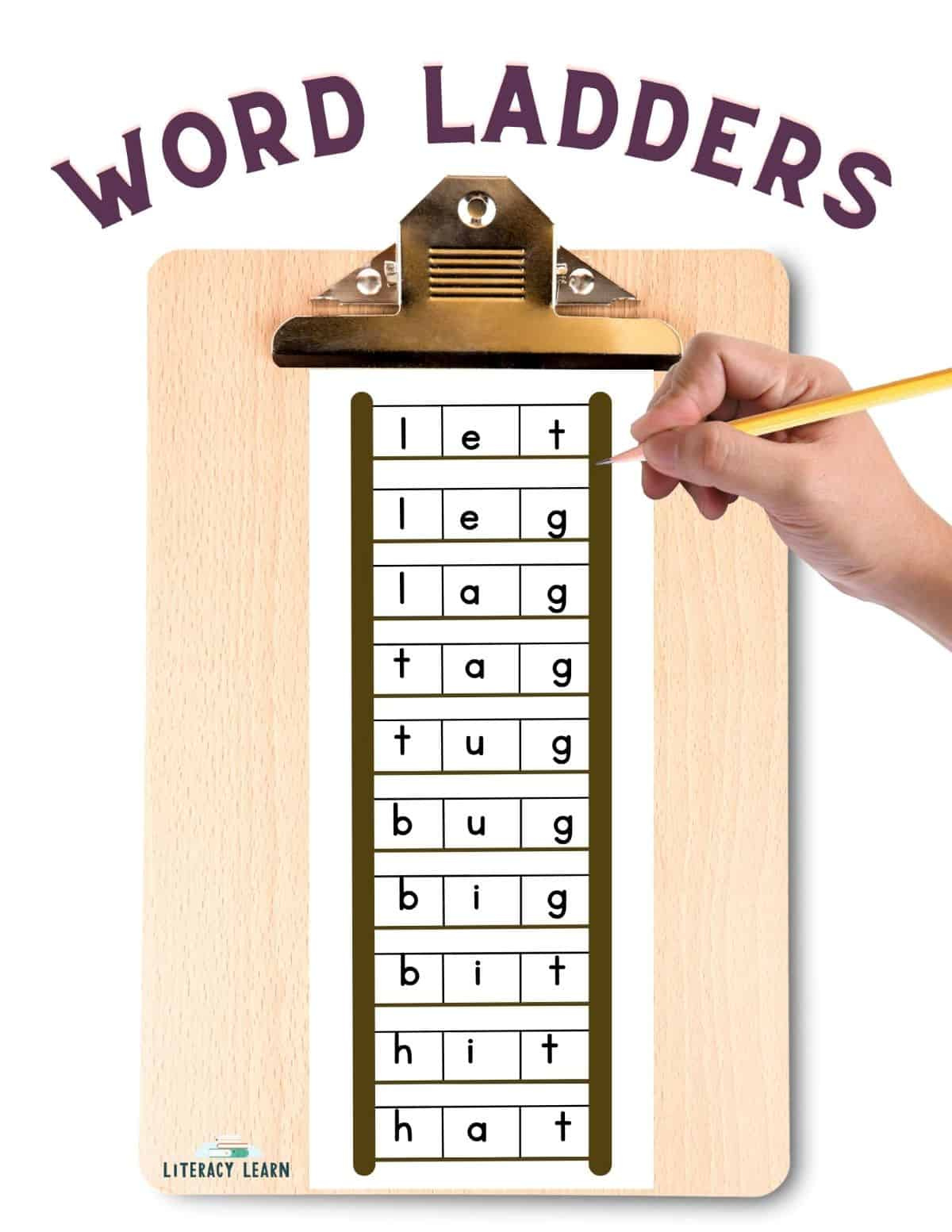 All About Word Ladders - Plus Free Printables - Literacy Learn inside Free Printable Word Ladder Worksheets