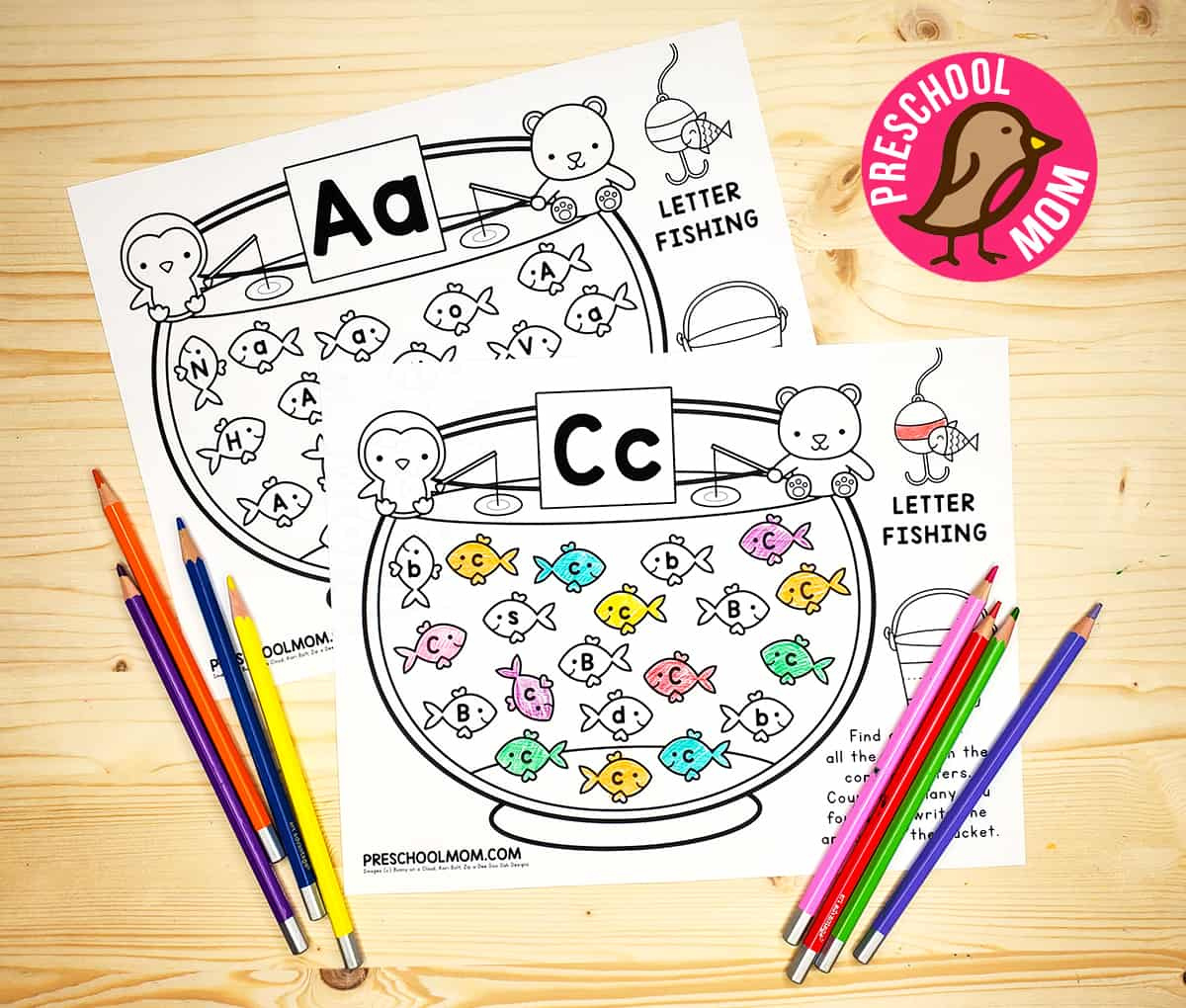Alphabet Letter Recognition Worksheets - Preschool Mom within Free Printable Letter Identification Worksheets