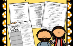 Apostles Creed Prayer Lesson | Madeteachers regarding Free Printable Apostles Creed Worksheets