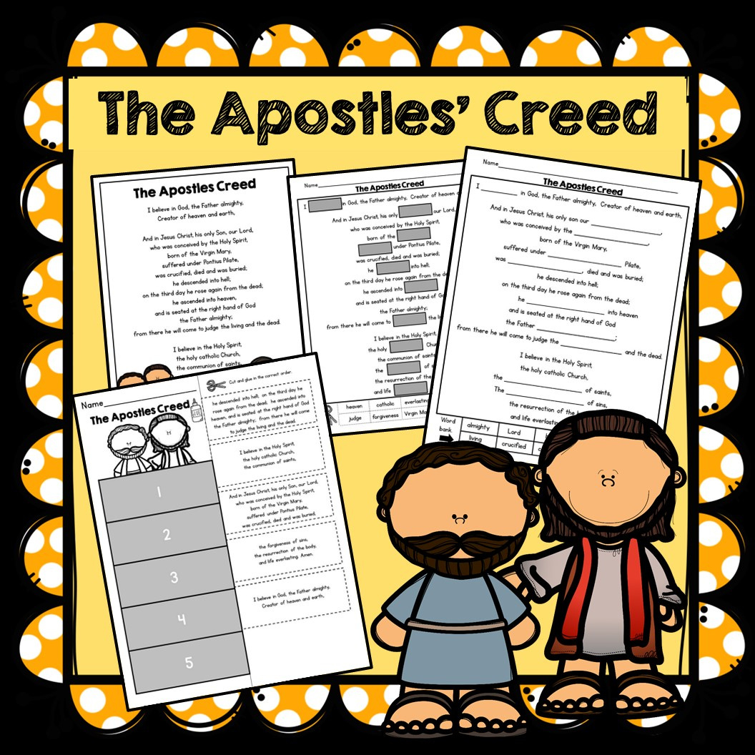 Apostles Creed Prayer Lesson | Madeteachers regarding Free Printable Apostles Creed Worksheets