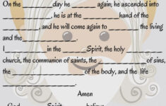 Apostles Creed Worksheet for Free Printable Apostles Creed Worksheets