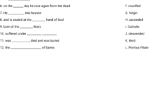 Apostles' Creed Worksheet - Wordmint within Free Printable Apostles Creed Worksheets