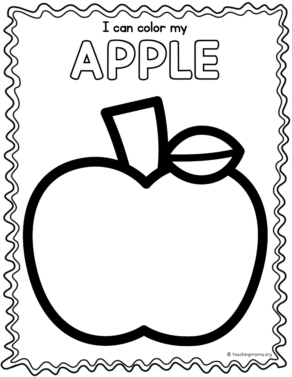 Apple Printables For Preschoolers - Teaching Mama in Free Printable Apple Worksheets Preschool