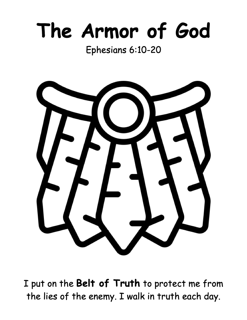 Armor Of God — Victory Kids in Free Printable Armor Of God Worksheets