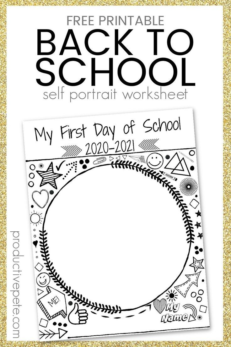 Back To School Worksheet For The First Day Of School 2025 - 2026 with regard to Free Printable First Day of School Worksheets