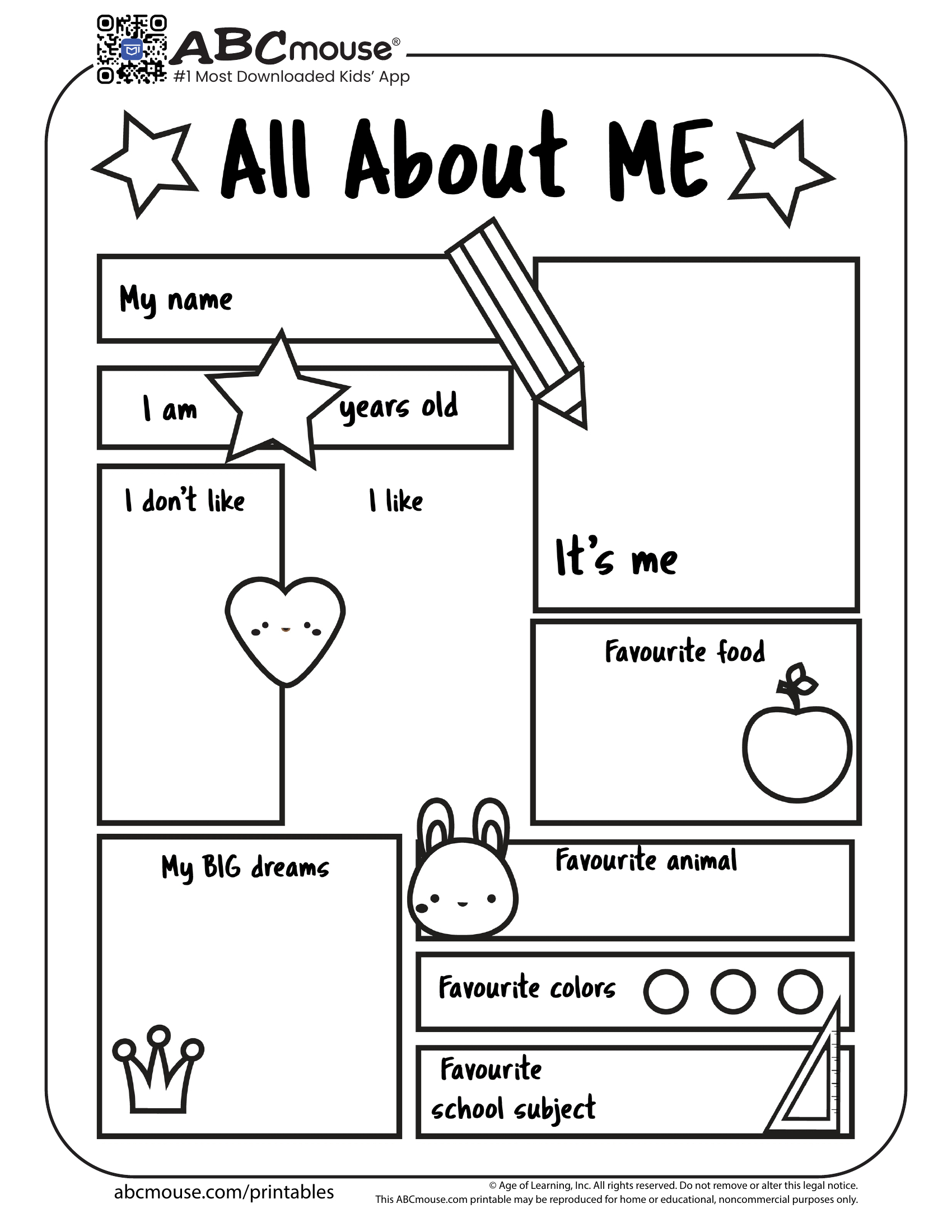 Back To School Worksheets For Kids | Abcmouse within Free Printable Educational Worksheets