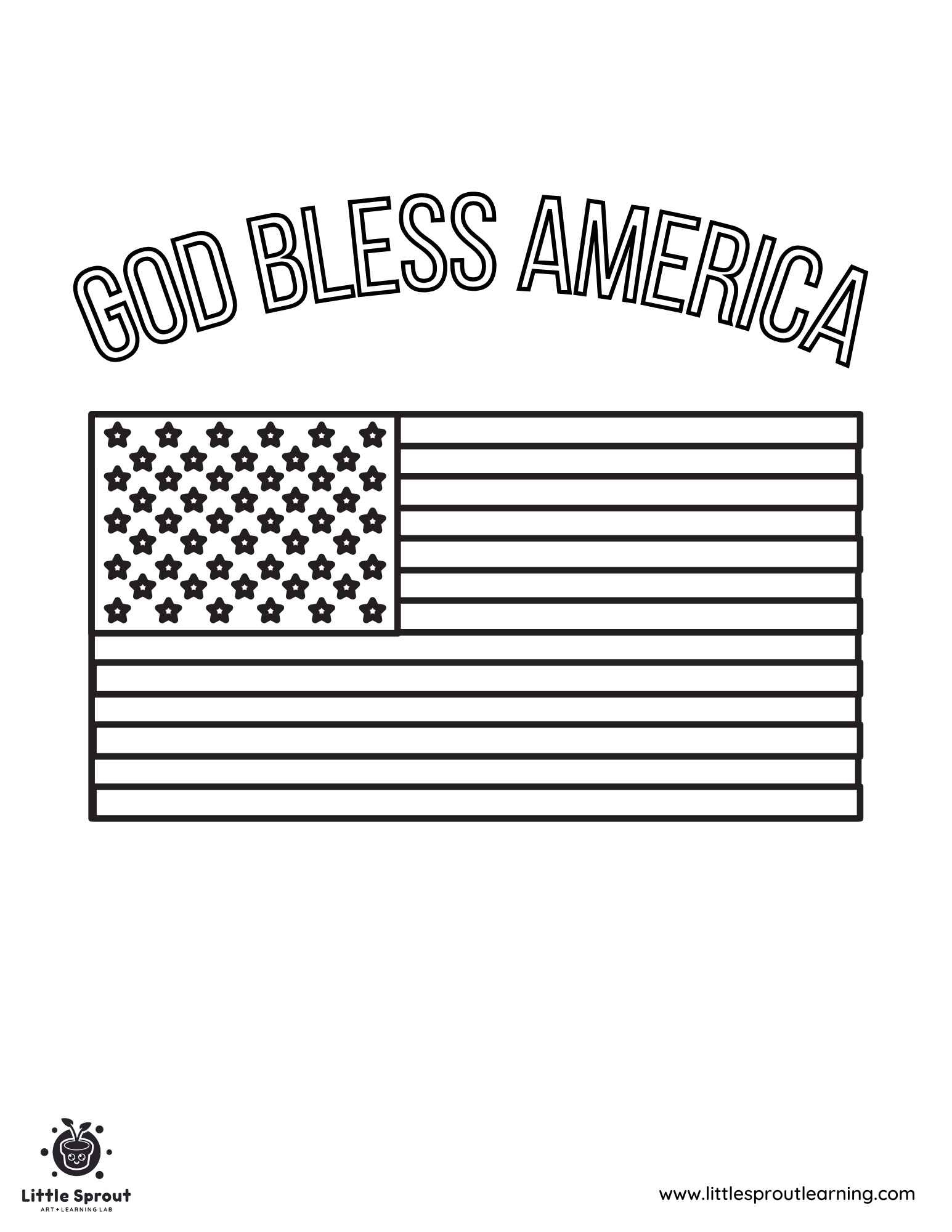 Best 10 American Flag Coloring Pages | Little Sprout with regard to Free Printable American Flag Worksheets