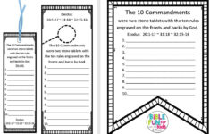 Bible Fun For Kids: Moses And The 10 Commandments pertaining to Free Printable 10 Commandments Printable Worksheets