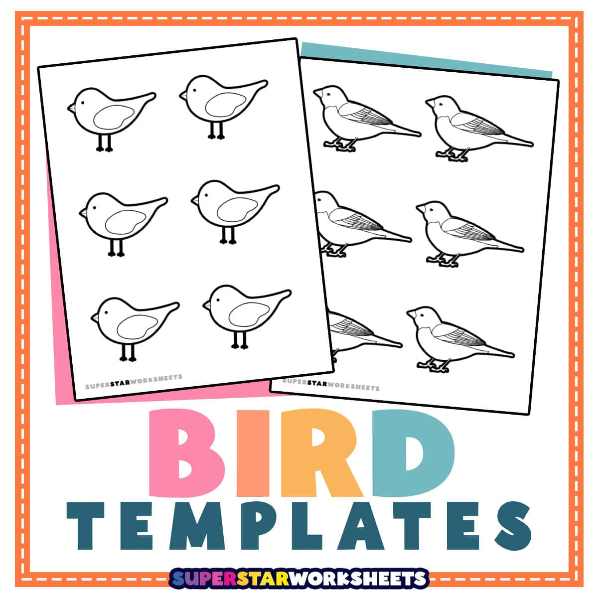 Bird Template (Free Printables) - Superstar Worksheets intended for Free Printable Bird Worksheets For Preschoolers