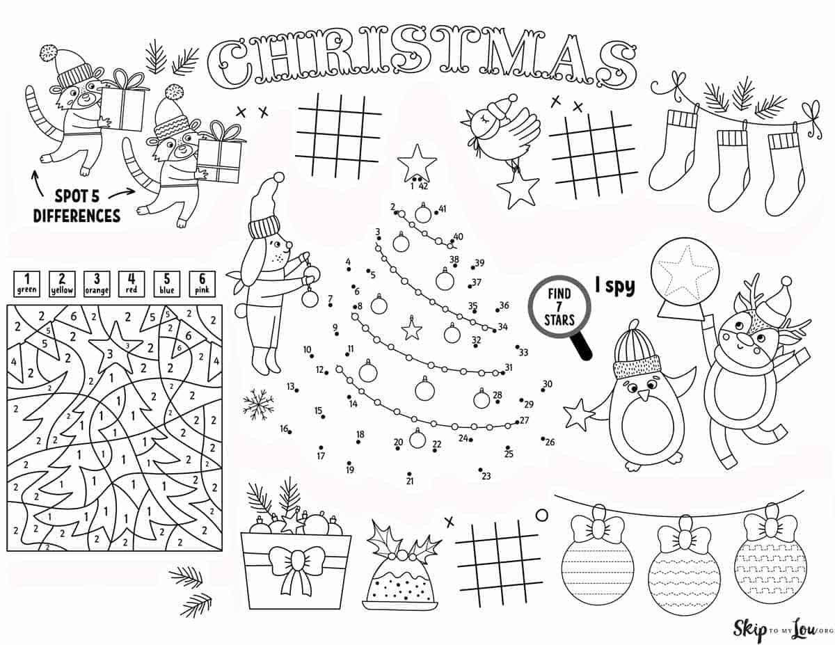 Christmas Worksheets | Skip To My Lou with regard to Free Preschool Christmas Worksheets Printable