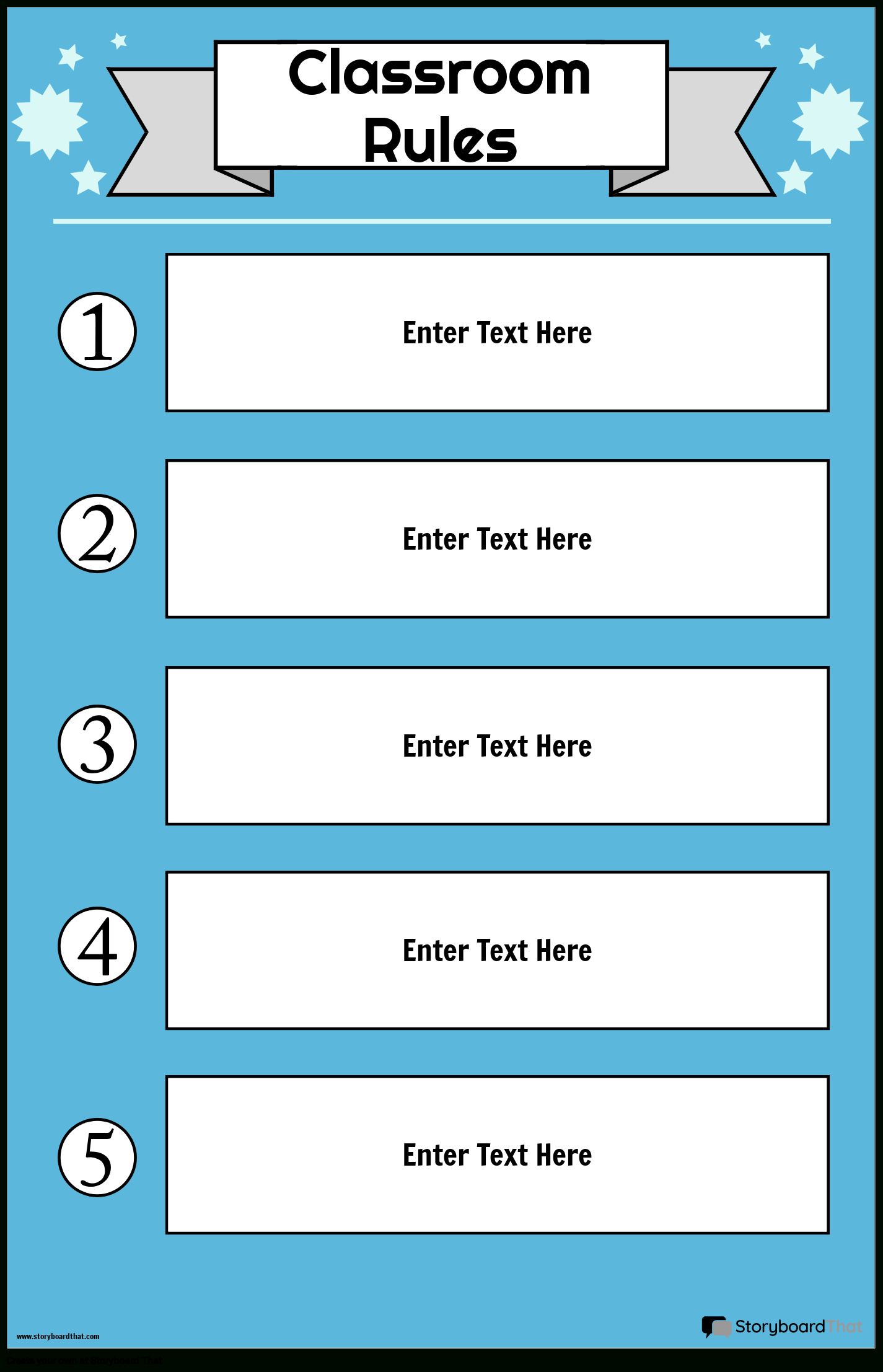 Classroom Rules Posters: Free Templatesstoryboard That with regard to Free Printable Classroom Rules Worksheets