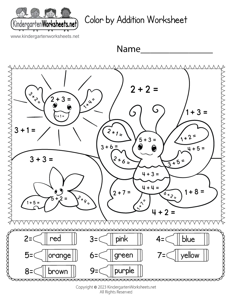 Coloraddition Worksheet - Free Printable, Digital, &amp;amp; Pdf throughout Basic Addition Worksheets Printable Free