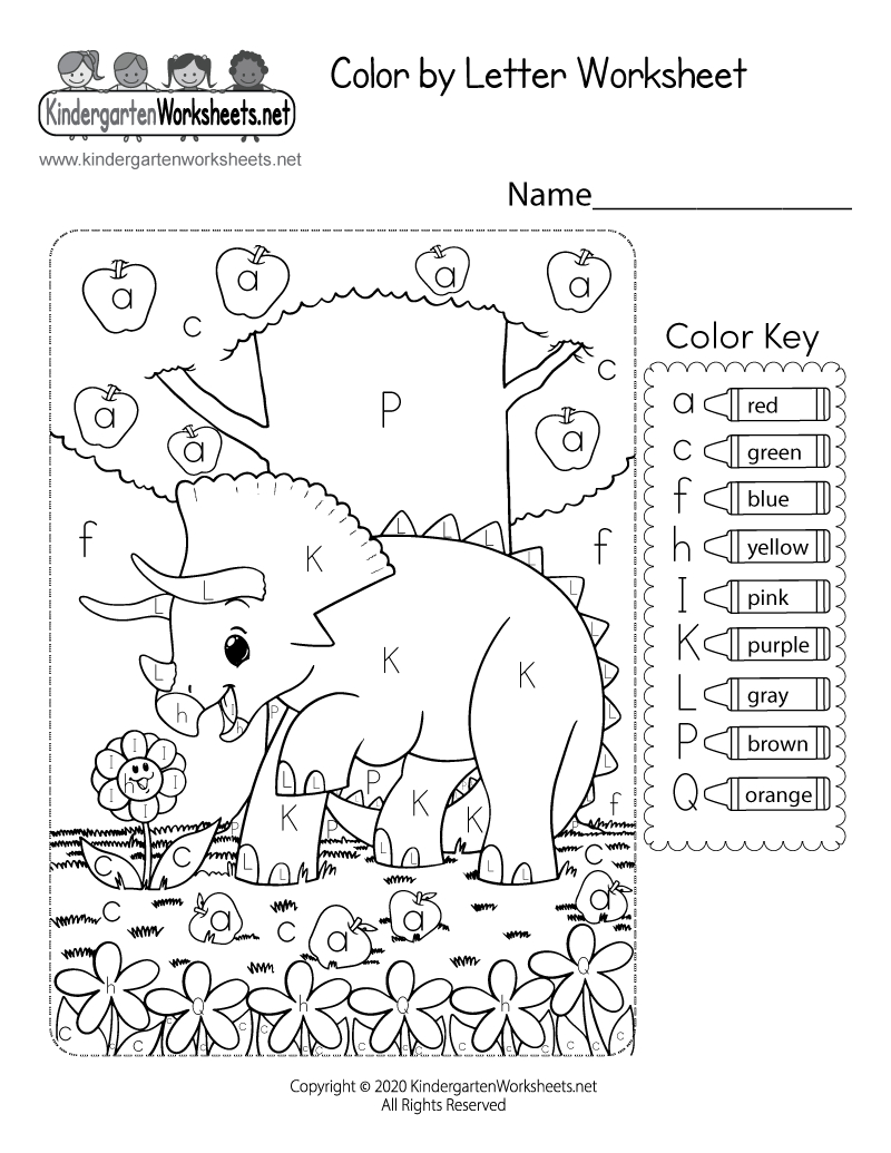Colorletter Worksheet - Free Printable, Digital, &amp;amp; Pdf for Free Printable Color Worksheets