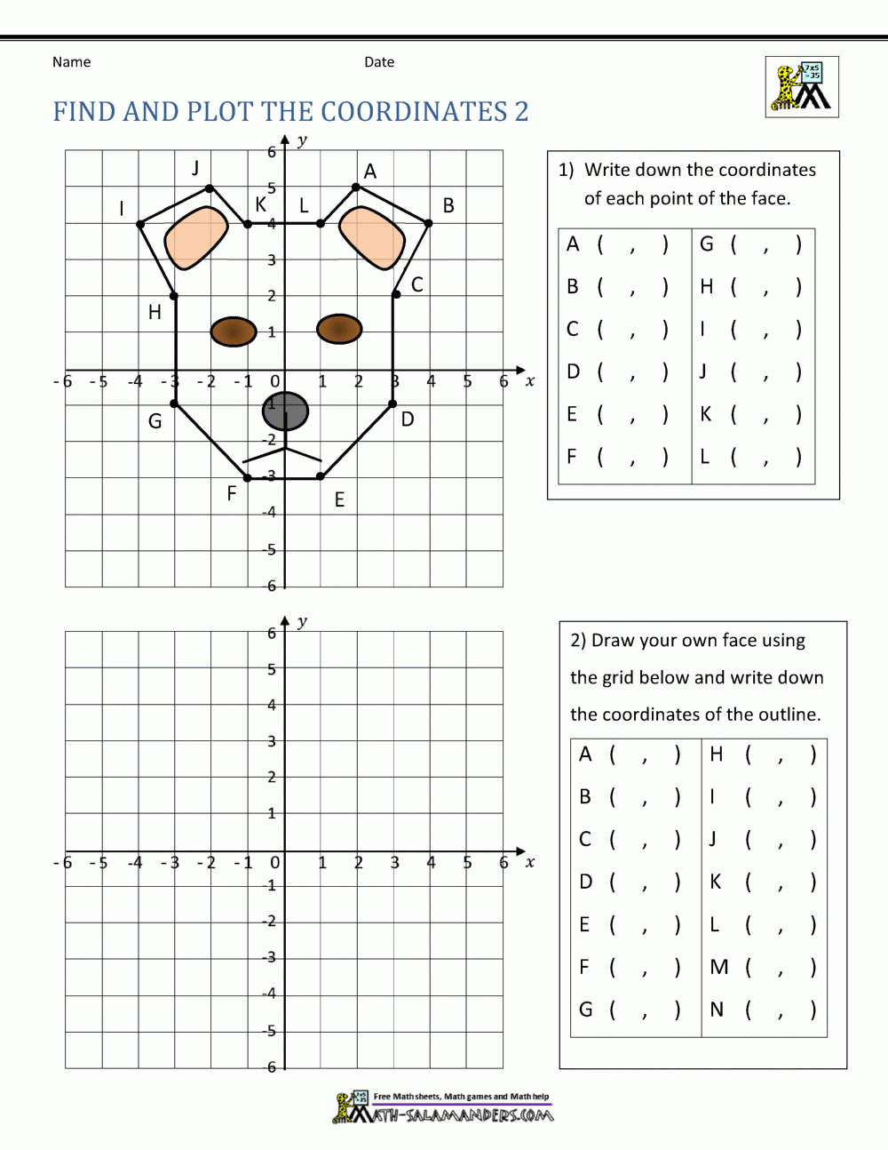 Coordinate Plane Worksheets - 4 Quadrants - Worksheets Library regarding Free Printable Graphing Ordered Pairs Worksheets