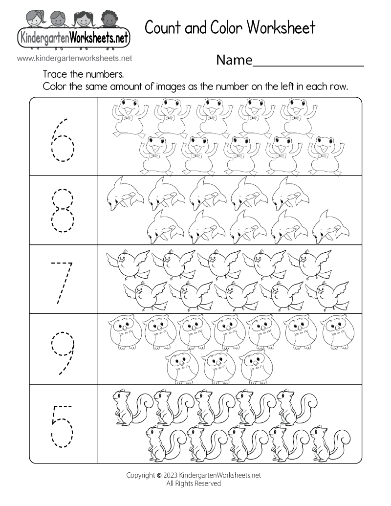 Count And Color Worksheet - Free Printable, Digital, &amp;amp; Pdf within Free Printable Counting Worksheets
