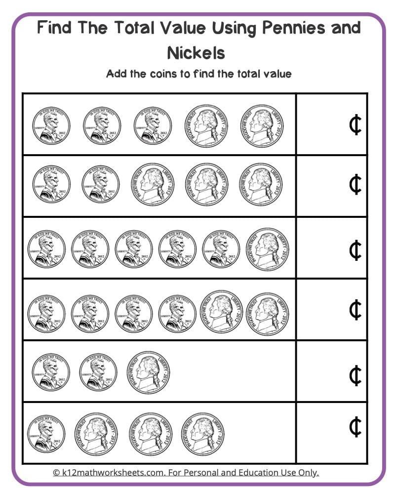 Counting Money Worksheets within Money Worksheets Free Printable