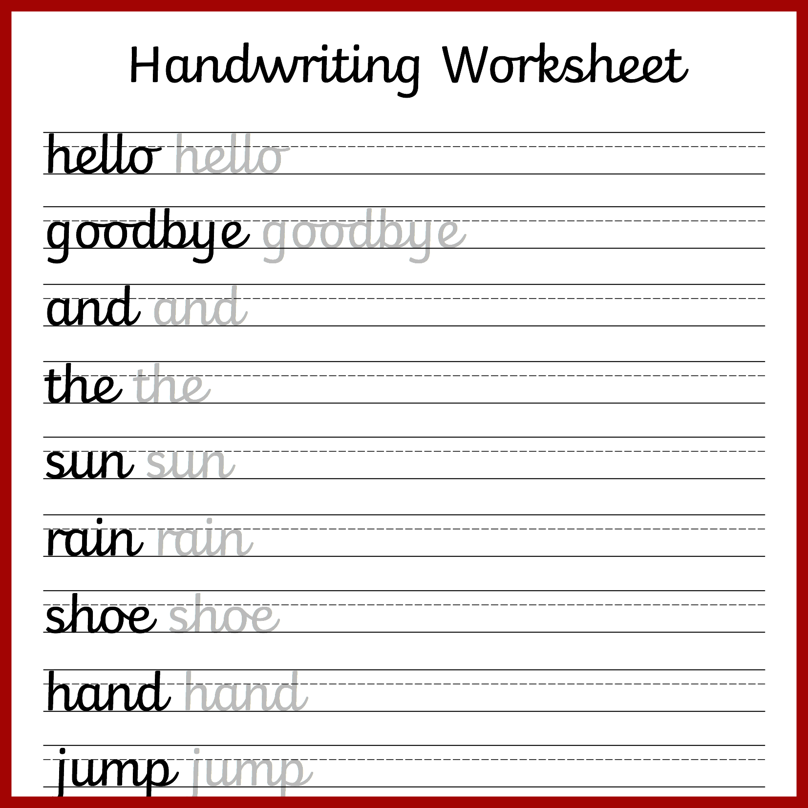 Cursive Handwriting Worksheets – Free Printable | Mama Geek intended for Free Printable Penmanship Worksheets