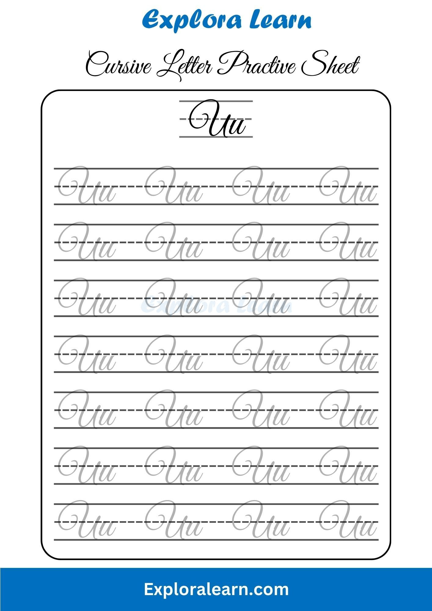 Cursive Writing throughout Free Printable Cursive Handwriting Worksheets