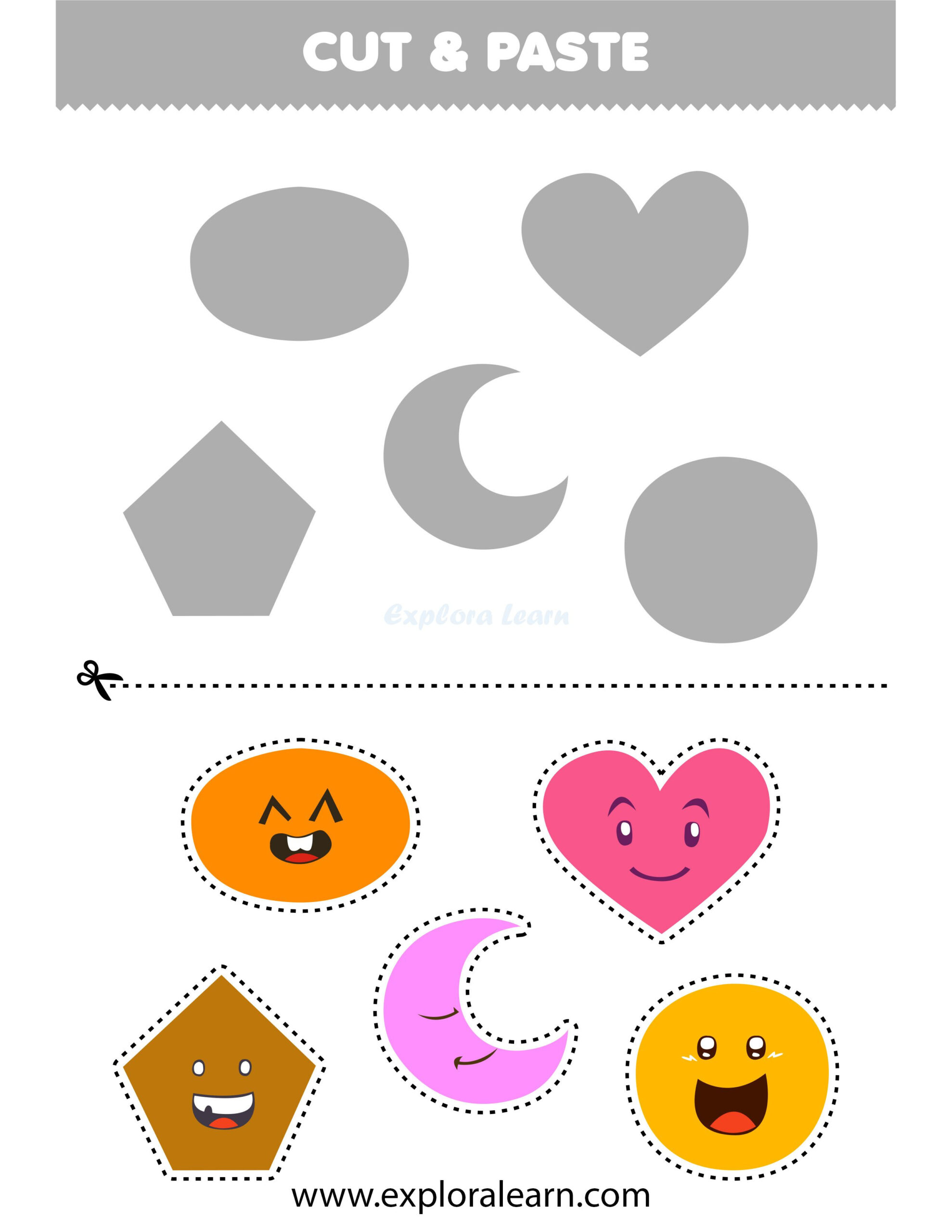 Cut And Glue Creativity For Kids (Ages 2-12): Explore Whimsical inside Free Printable Cut and Glue Worksheets