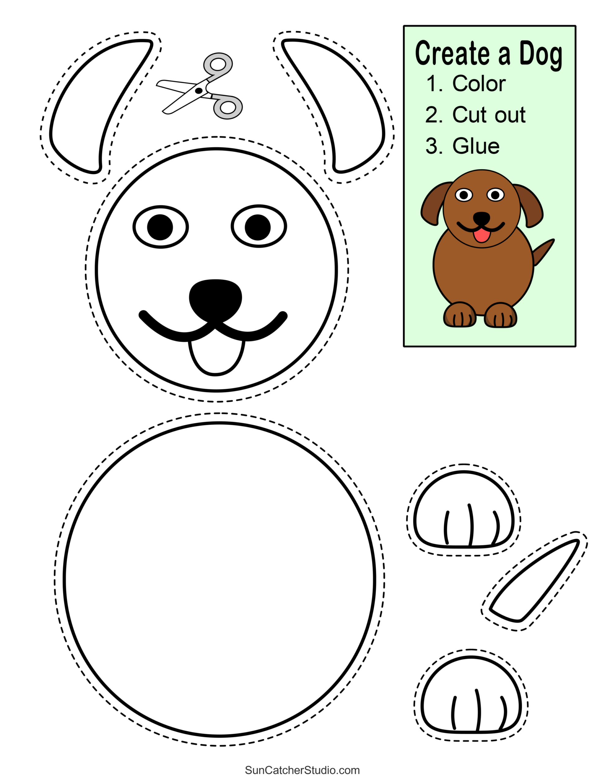 Cut And Paste Worksheets (Printable Activities For Kids) – Free in Free Printable Cut And Glue Worksheets