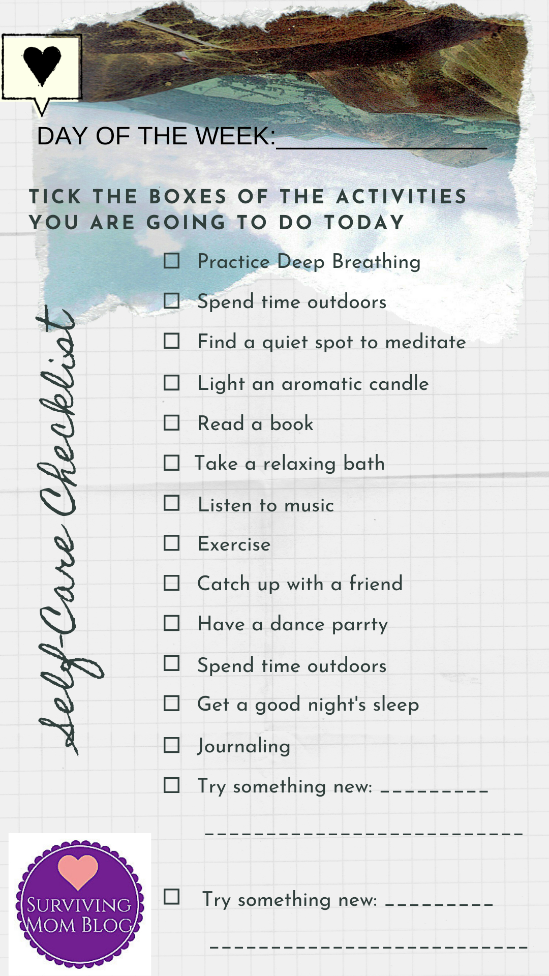 Daily Self-Care Worksheet Bundle Printable - in Free Printable Self-Care Worksheets For Adults