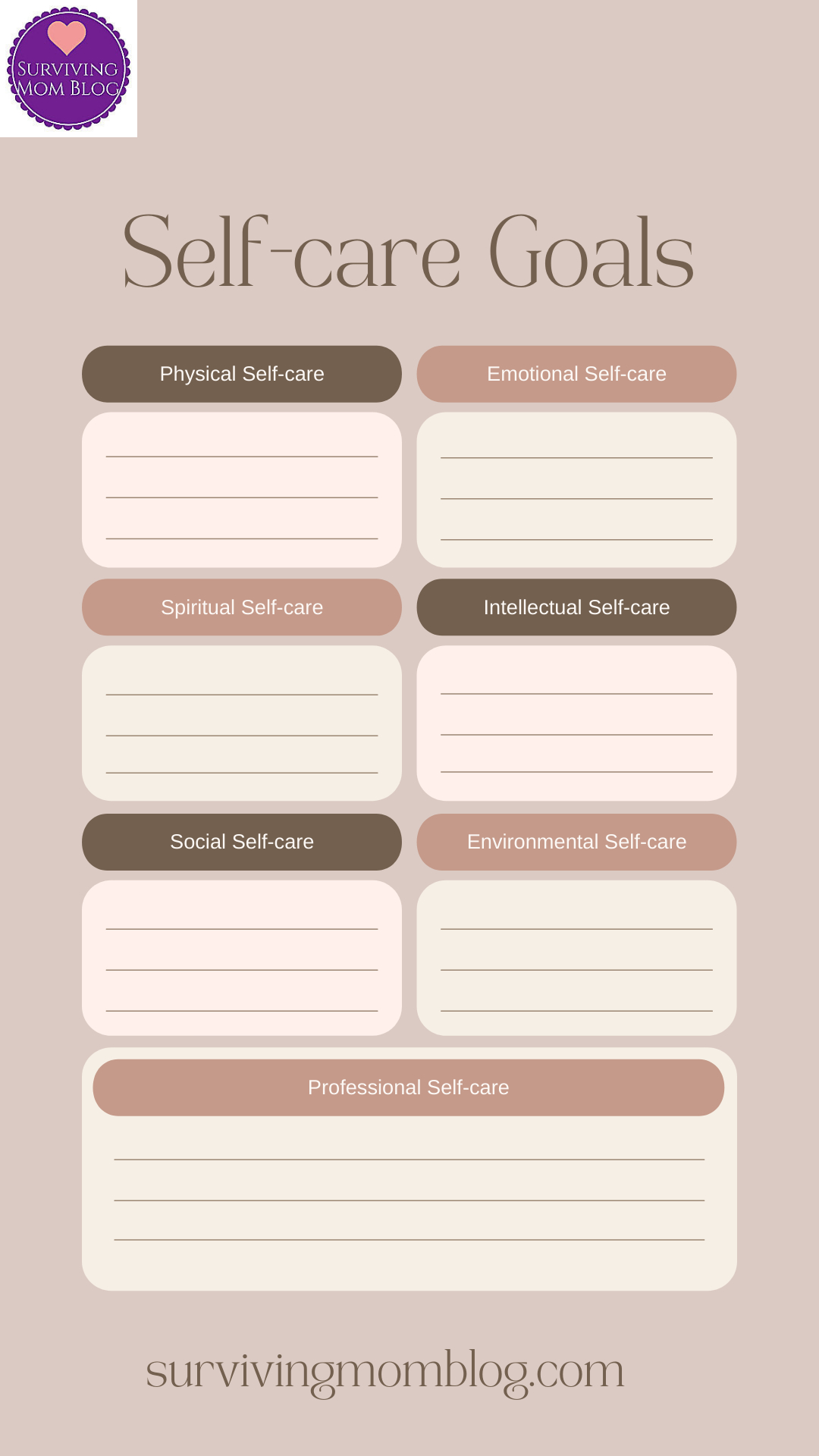 Daily Self-Care Worksheet Bundle Printable - with regard to Free Printable Self-Care Worksheets For Adults