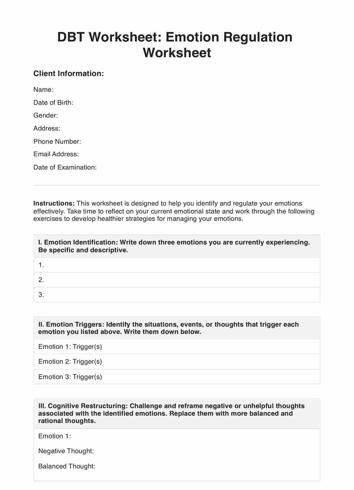 Dbt Worksheets throughout Free Printable Dbt Worksheets