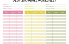 Debt Trackers &amp; Debt Snowball Worksheets - 35 Pages | Printabulls in Debt Snowball Worksheets Free Printable