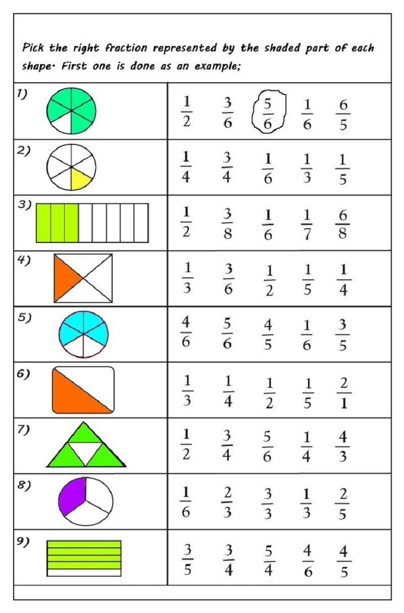 Discover 8 Class 3 Math Fraction Ideas On This Pinterest Board with Free Printable Fraction Worksheets For Grade 3