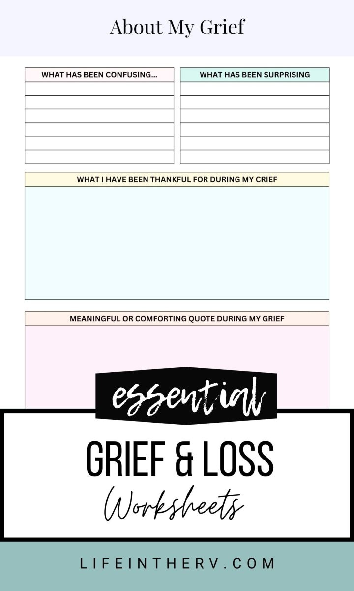 Discover How Grief Worksheets Can Help You Heal | Life In The Rv intended for Free Printable Grief Worksheets