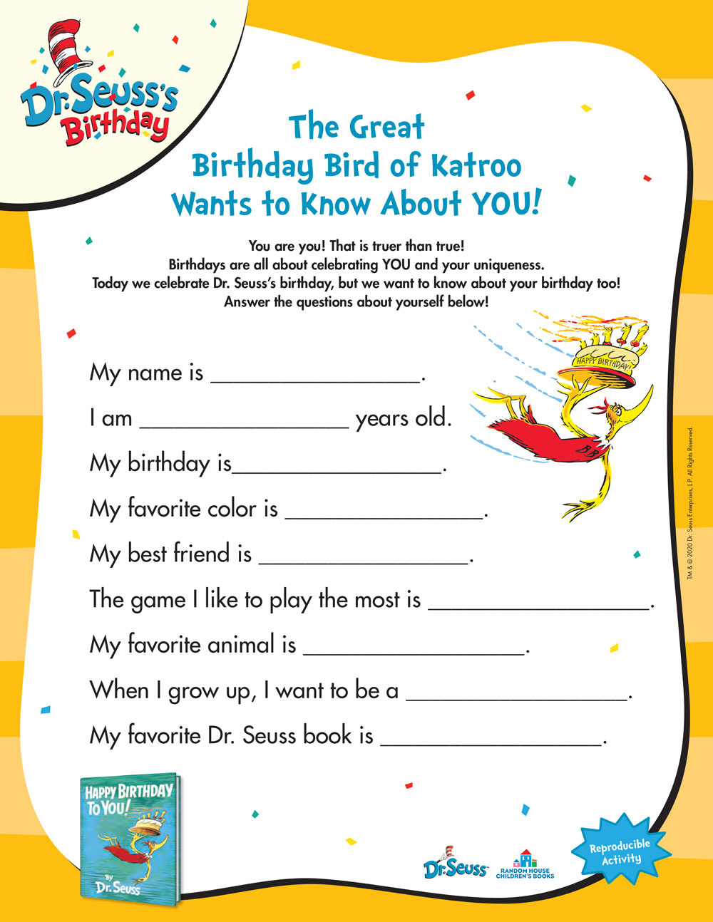 Dr. Seuss Printables And Activities | Brightly regarding Dr Seuss Free Printable Worksheets