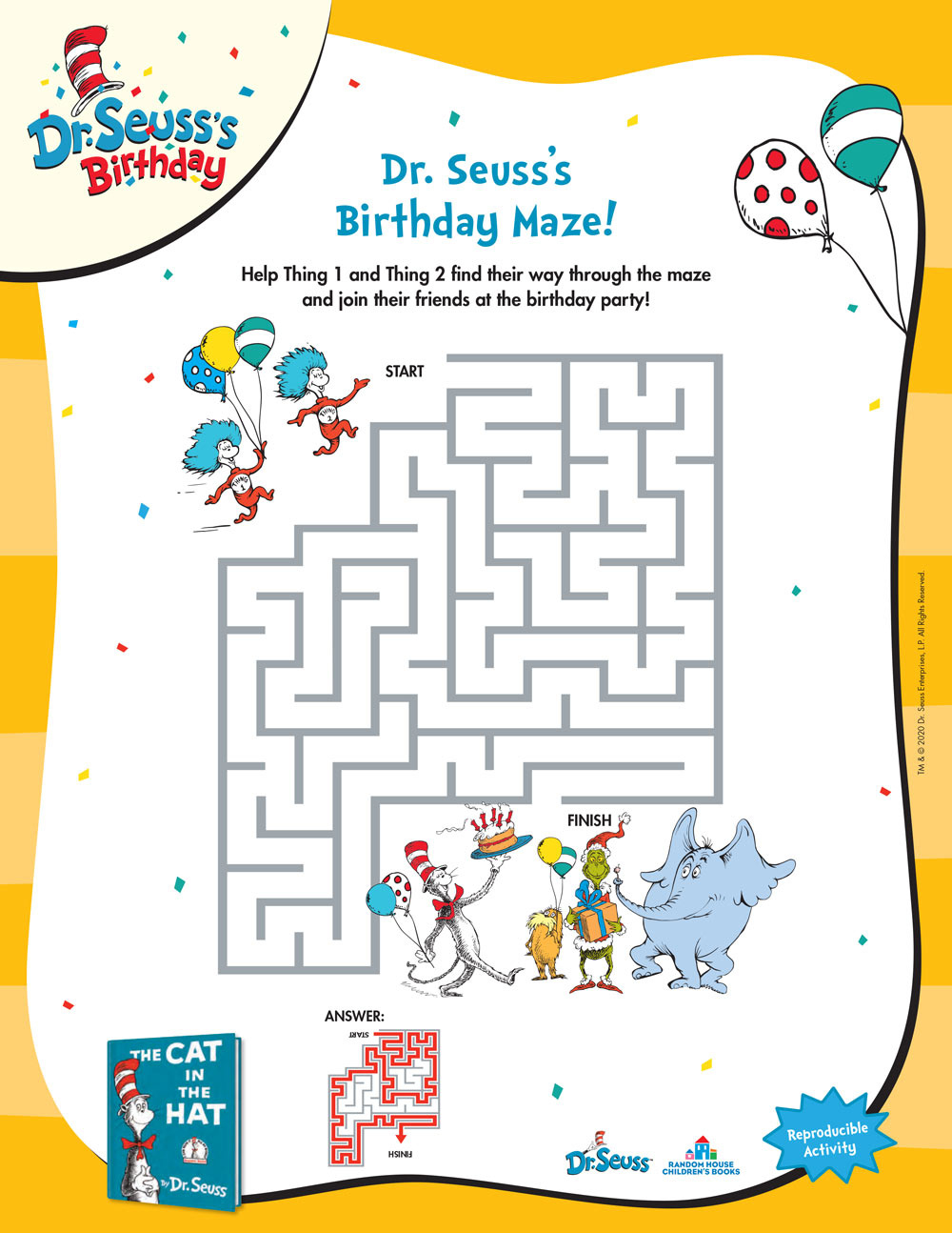 Dr. Seuss Printables And Activities | Brightly regarding Free Printable Dr Seuss Worksheets