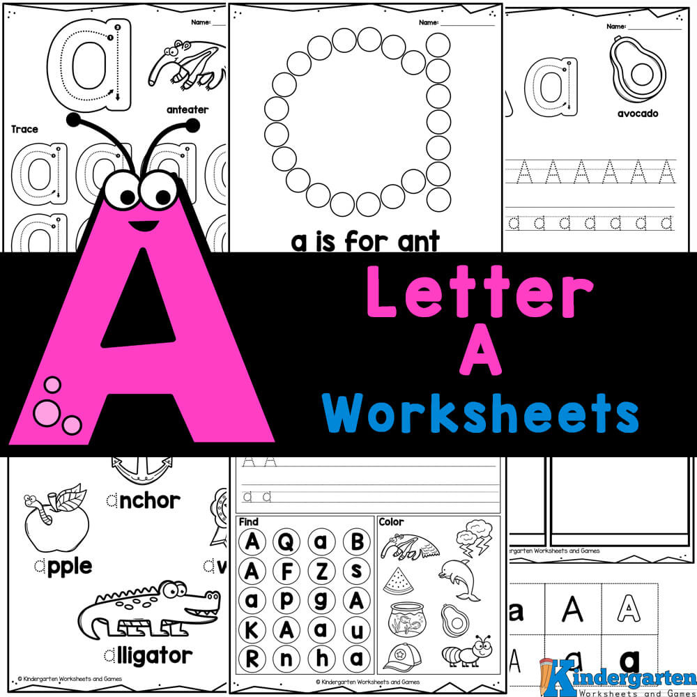✏ Free Printable Letter A Worksheets For Kindergarten with Free Printable Letter A Worksheets For Preschoolers