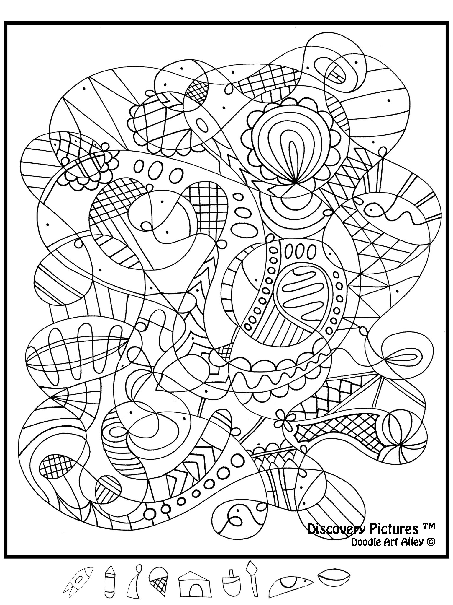 Expert Hidden Pictures - Classroom Doodles in Free Printable Hidden Picture Worksheets For Adults