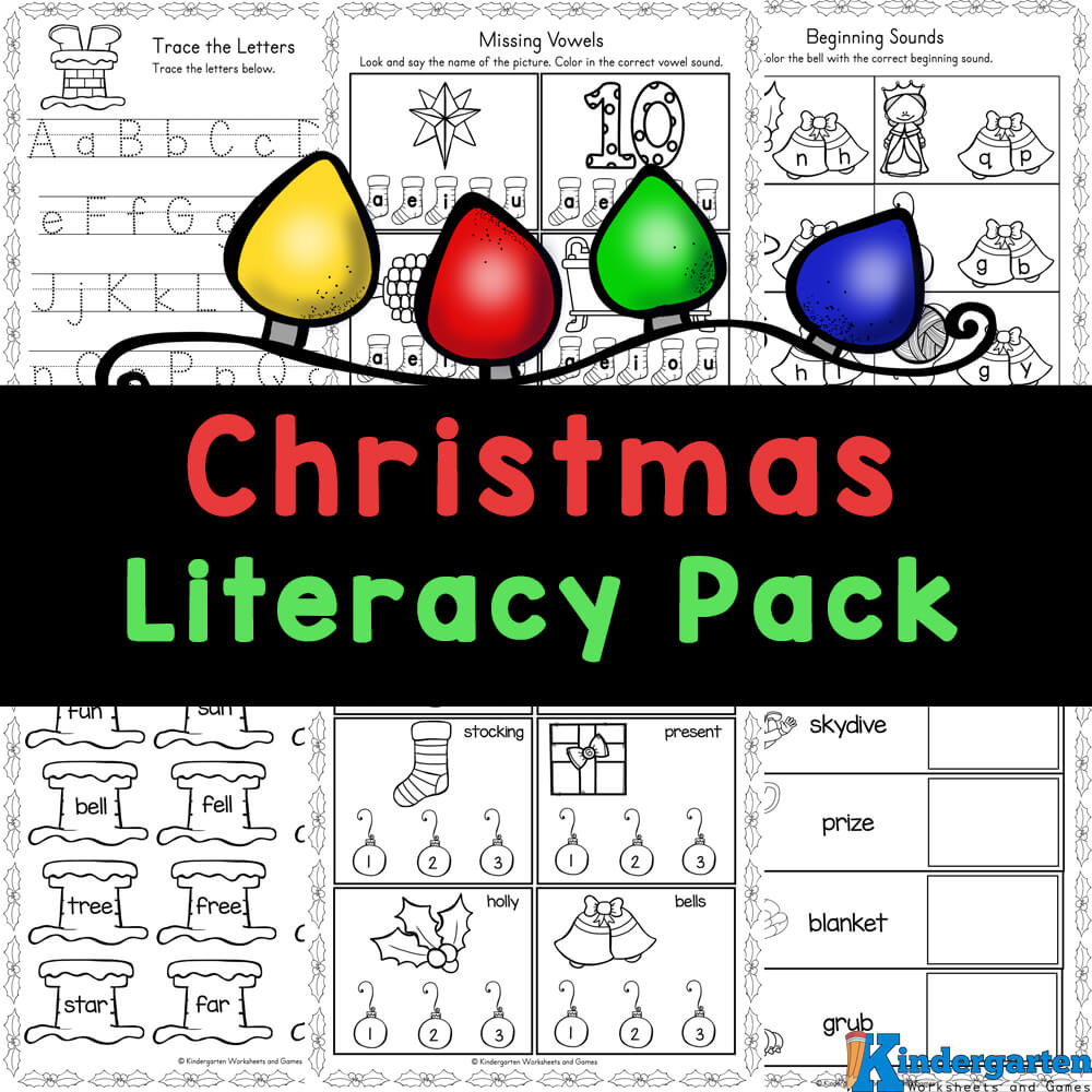 🎄 Free Christmas Literacy Worksheets For Kindergarten throughout Free Printable Christmas Worksheets For Kindergarten