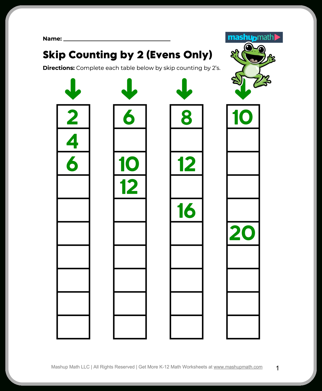 Free 2Nd Grade Math Worksheets—Printable W/ Answers — Mashup Math regarding Free Printable Worksheets For 2Nd Grade