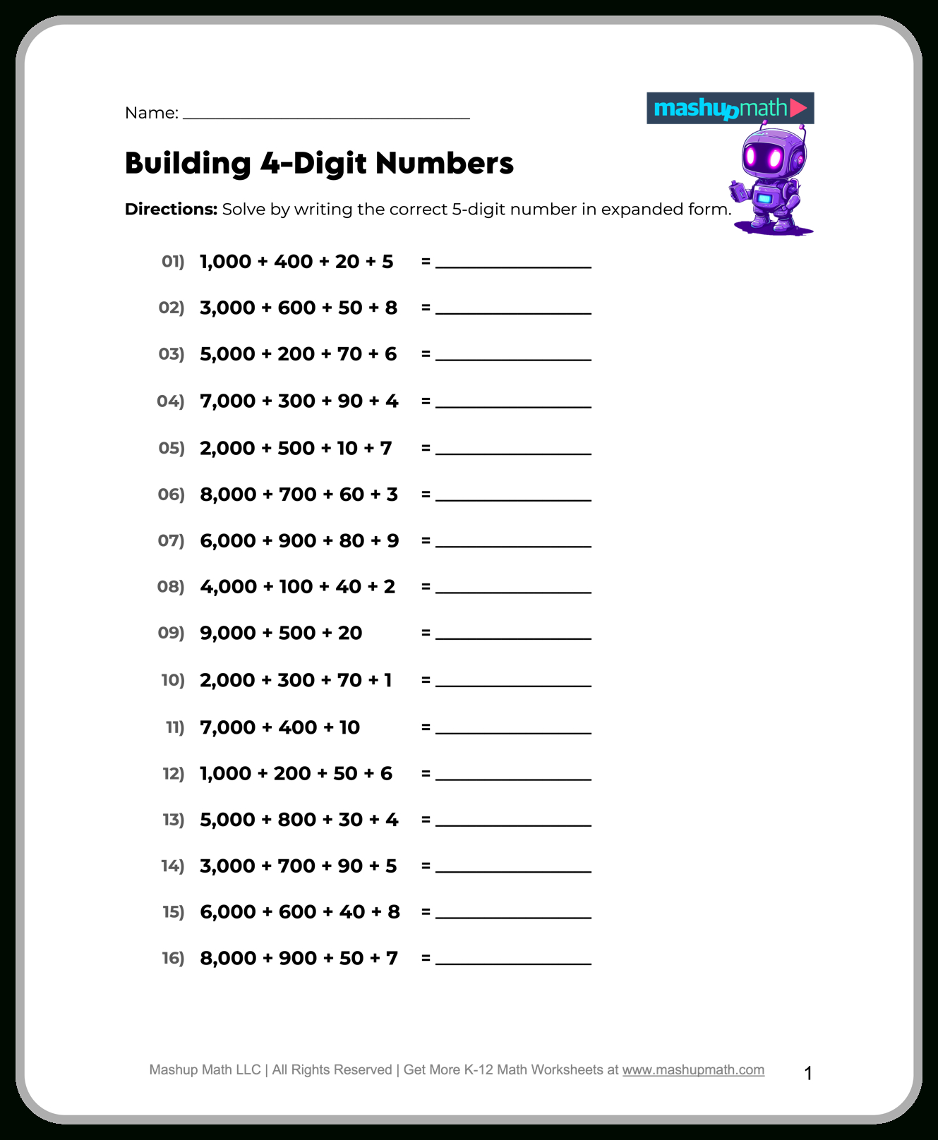 Free 5Th Grade Math Worksheets—Printable W/ Answers — Mashup Math pertaining to Free Printable 5Th Grade Worksheets