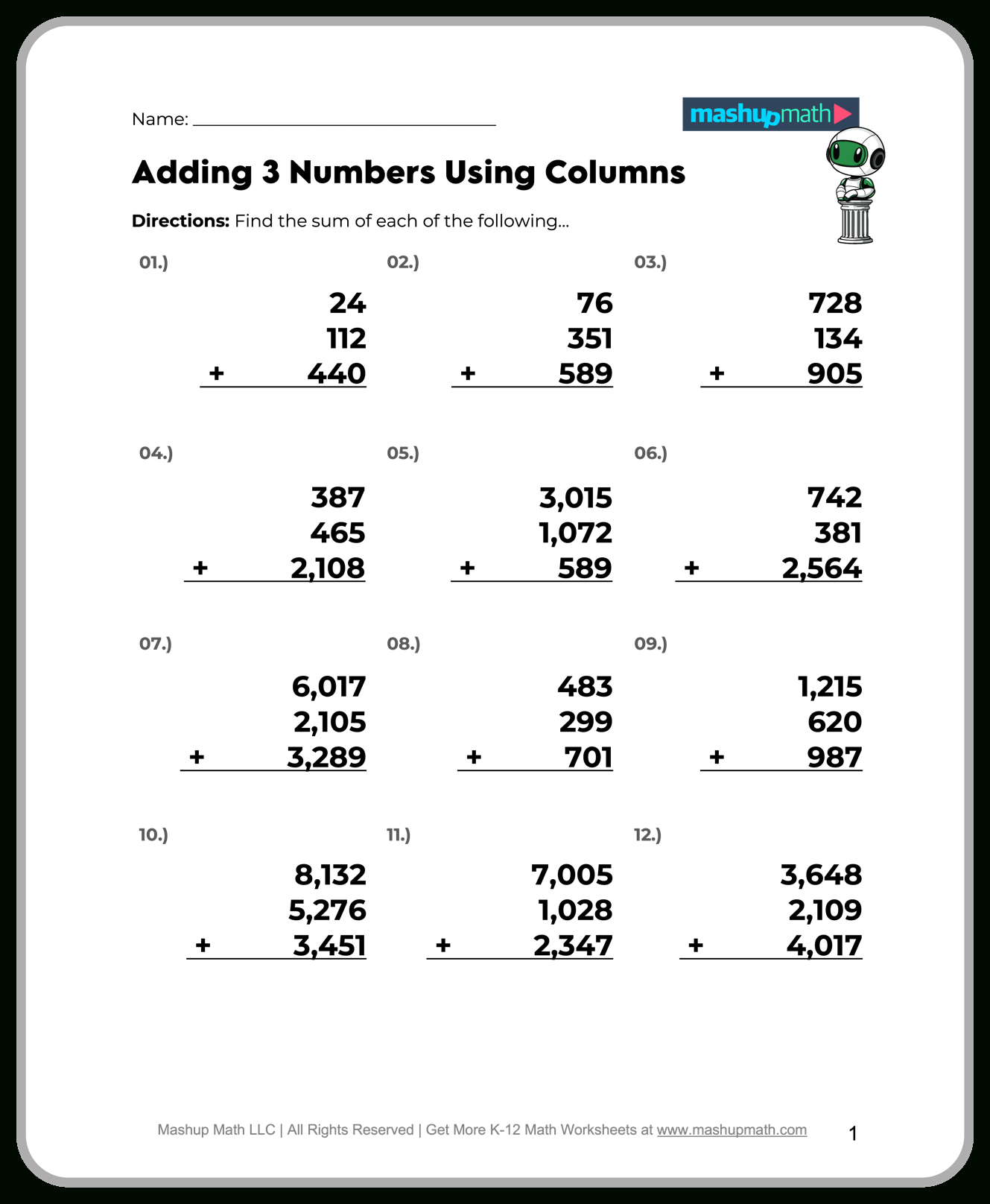 Free 5Th Grade Math Worksheets—Printable W/ Answers — Mashup Math within 5Th Grade Math Worksheets Free Printable
