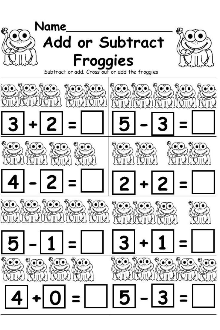 Free Addition And Subtraction Worksheet - Kindermomma pertaining to Free Printable Kindergarten Math Worksheets