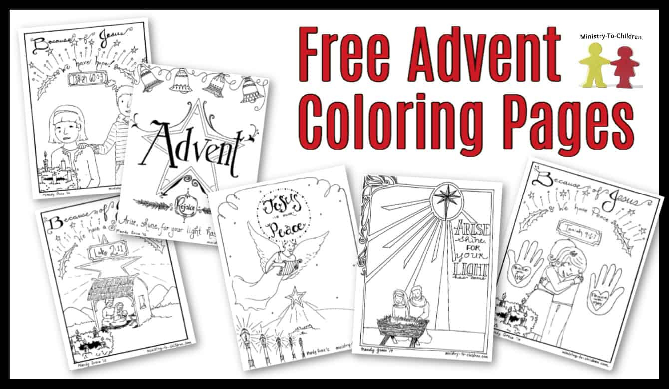 Free Advent Coloring Pages For Kids (Christmas Printables) inside Free Printable Advent Worksheets
