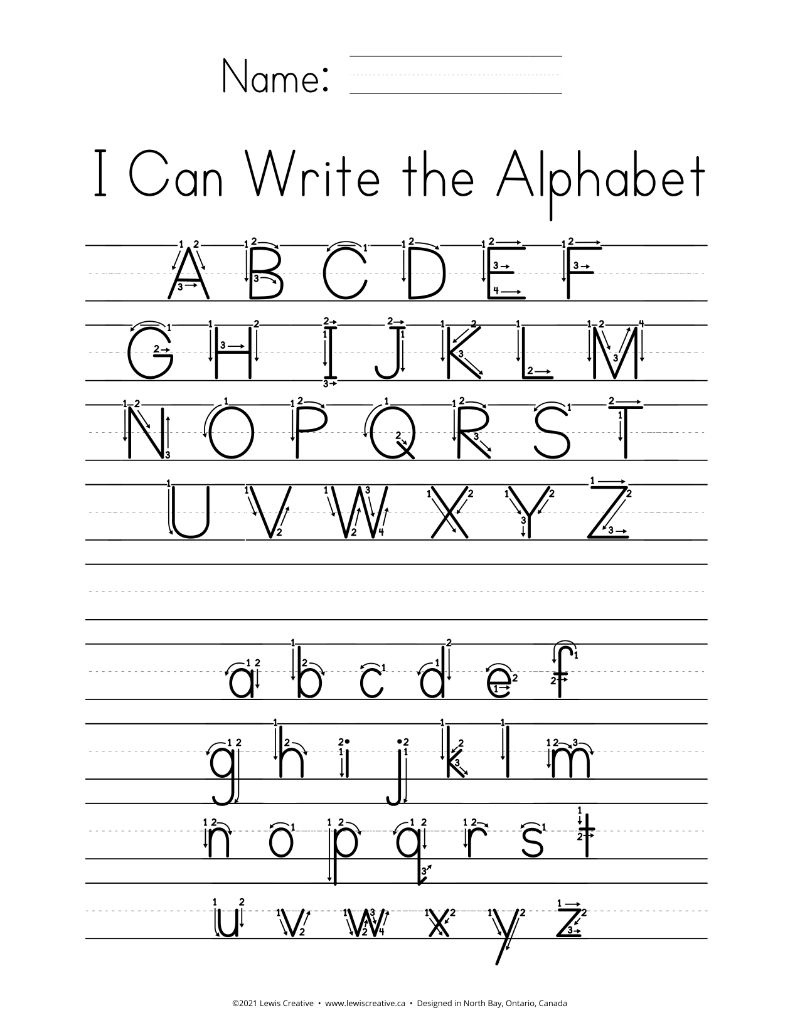 Free Alphabet Tracing Sheets - Lewis Creative pertaining to Free Printable Letter Formation Worksheets