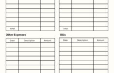 Free And Customizable Budget Templates with Printable Free Budget Worksheets